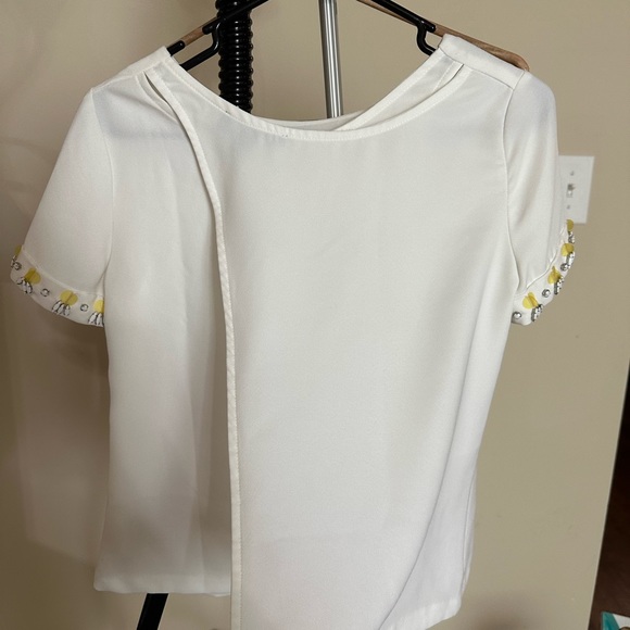 Banana Republic pineapple embellish top - Picture 2 of 4